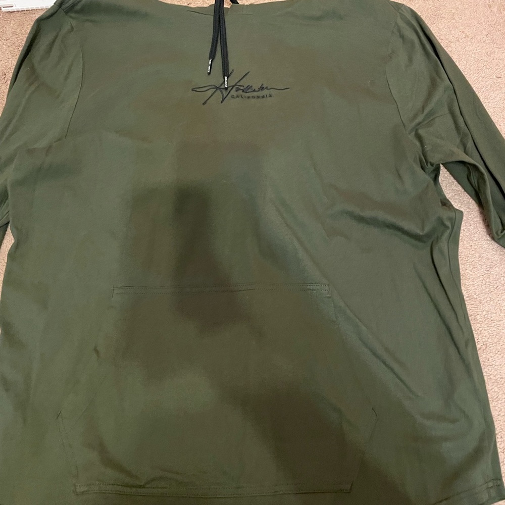 Hollister mens hooded tee shirt